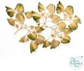 Gold And Green Attractive Gilded Ginkgo Branch Metal Wall Art