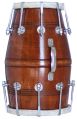 17 Inch Brown Wooden Handmade Indian Dholak