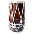 Handmade Indian Dholak Half Set Folk Musical Instrument Drum