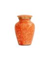 Orange Cremation Keepsake Small Urns for Human Ashes