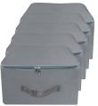 5 Pcs Combo Grey Nylon Wardrobe Storage Bag