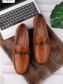 CS-011 Mens Brown Leather Loafers
