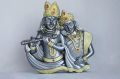 Plastic Dark Grey Radha Krishna Wall Frame