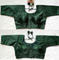 Sequence Work Green Silk Embroidered Blouse