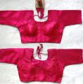 Zari Milan Silk Pink Sequence Work Blouse