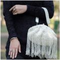 Ladies Fancy Pearl Beauty Hand Bag