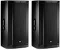 Black 2 set jbl 2000w powered 3-way full range dj pa speakers