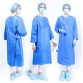 Cotton Blue Full Sleeve Plain Surgical Gown