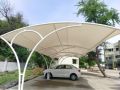 PVC & PVDF Coated Multicolor Plain car parking canopy