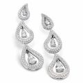 Rose Cut Diamond Earrings Set