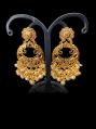 Traditional Gold Kundan Earrings Set
