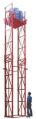 Red 220V double mast hydraulic goods lift