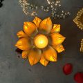 Lotus Urli Tea Light Candle Holder for Festive Diwali Decoration