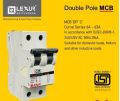 Lexur White 240/415V AC 50Hz Single Phase double pole mcb switch