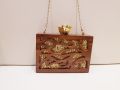 Designer Wooden Clutch Bag