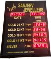 18Inch x 24Inch Jwellery Rate Display Board