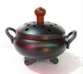 Polished Black ic102 charcoal incense burner