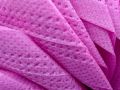Plain Multi pink colour non woven fabric