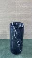 JR Crafts India Natural Stone Polished Round black pedestal wash basin