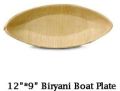 12x9 Inch Boat Shaped Areca Leaf Plate