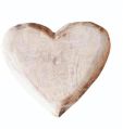 Polished Brown mango wood heart