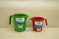 Sardar Shakti Round Green Red Plain plastic mug