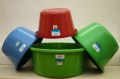 Sardar Shakti Polished Green Blue & Red Plain plastic tub