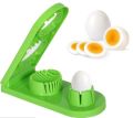 Glossy Green Plain plastic egg cutter slicer