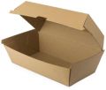 Rectangular Brown kraft paper food packaging box