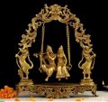 Beautiful Brass Radhe Krishna Swing Statue