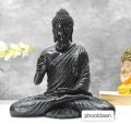 Blessing of Buddha Statue 2ft Glossy Black