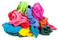 Used multicolor hosiery wiper rags