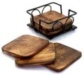 Polished Square Wooden Coasters