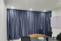 Polyester Blue Plain office curtain