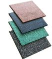 Rubber Square Multicolor Plain pvc gym floor mat
