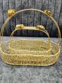 Bharat Artisans IMPEX Iron Gold stylish gift baskets