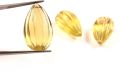 AASIFMUGHALART Pair Lemon Quartz Silver Earring 100 % Natural Carved Lemon Quartz Tear drop Gemstone