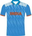 Blue Printed mens cricket jersey