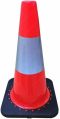 Plastic Conical Red reflective traffic cone