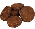 Brown cow dung cake