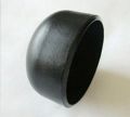 Round Black mild steel end cap
