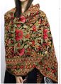 Woolen Available in Many Colors Embroidered Ladies Shawls