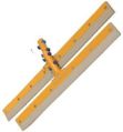 Rubber heavy duty floor squeegee