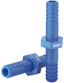 Blue New Glossy plastic hose connector
