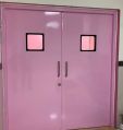 Powder Coated Swing Door Pink Swing Hermed Meditech Solutions Fire Resistant Doors