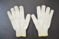 White cotton knitted hand gloves