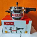 PRIMERA Round Silver 5 litre aluminium pressure cooker