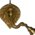 Polished Golden brass ganpati wall hanging bell