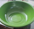 Green Plain round plastic tasla