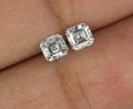 White DEF asscher shape lab grown diamonds